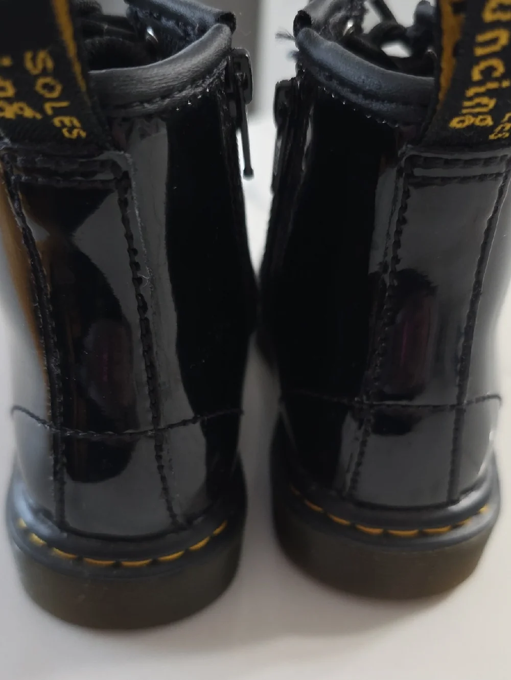 Dr. Martens 1460 Patent Leather Lace Up Boots- 8 Toddler